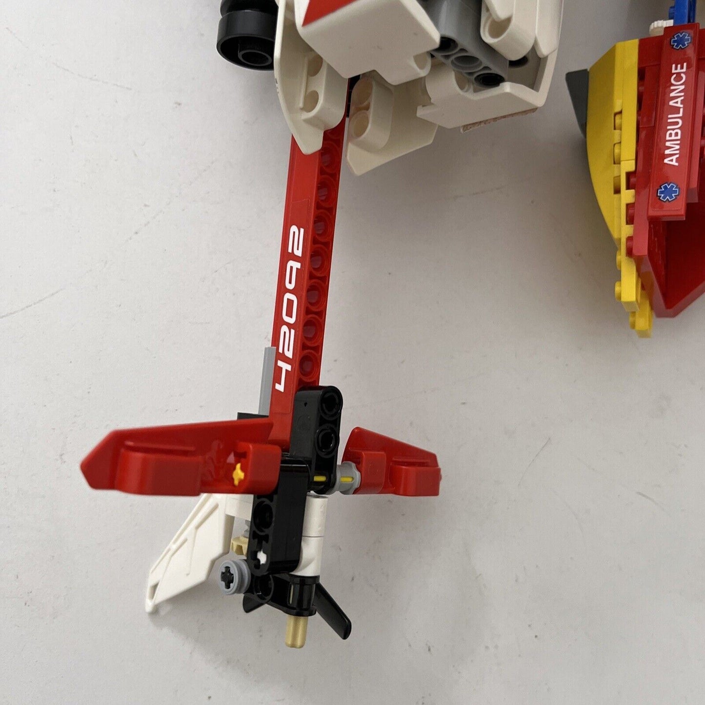 LEGO Technic Rescue Helicopter & Ambulance Set (42092) Incomplete