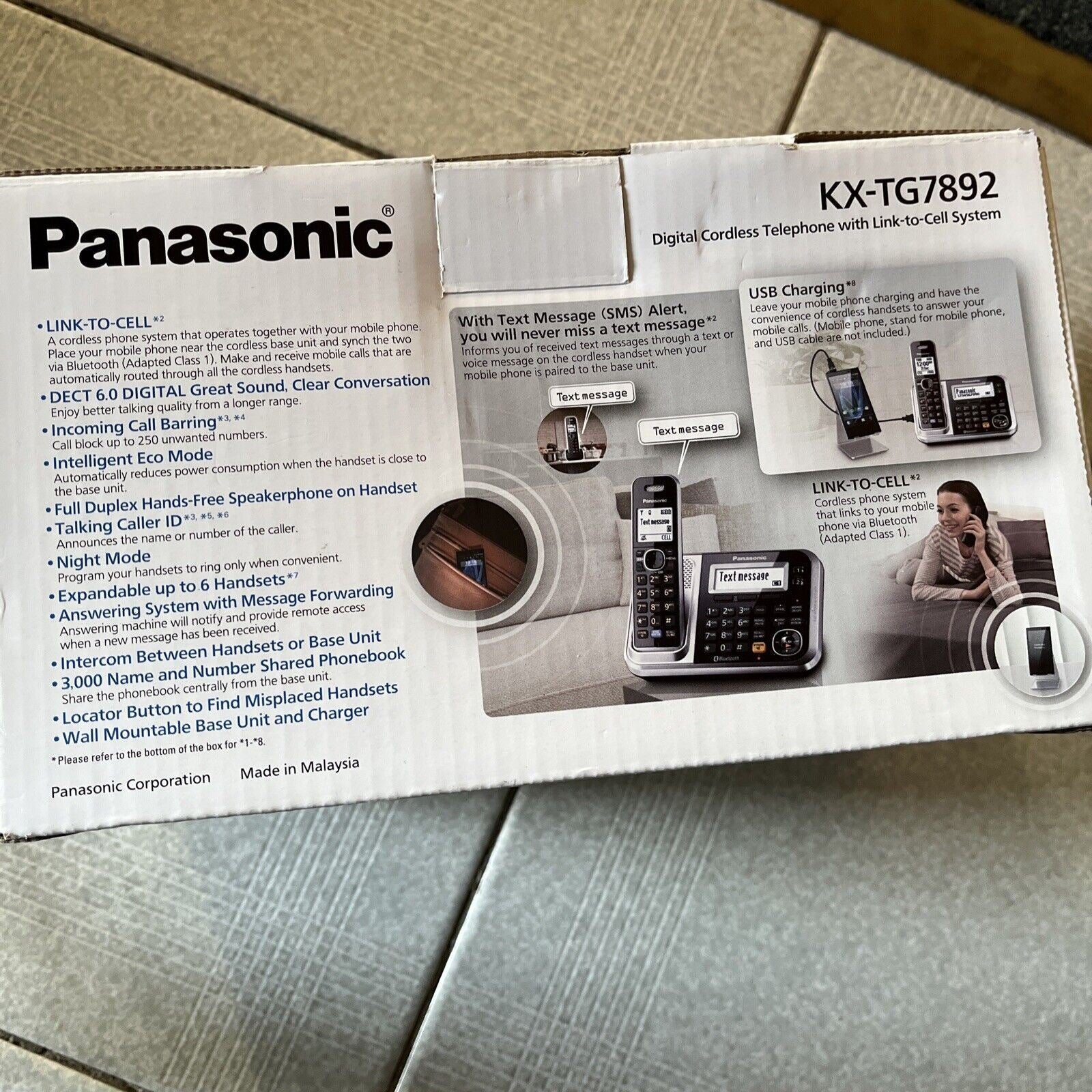 Panasonic Dect 6.0 Expandable Digital Cordless Answering System - Single  Handset System (KX-TG9331T)