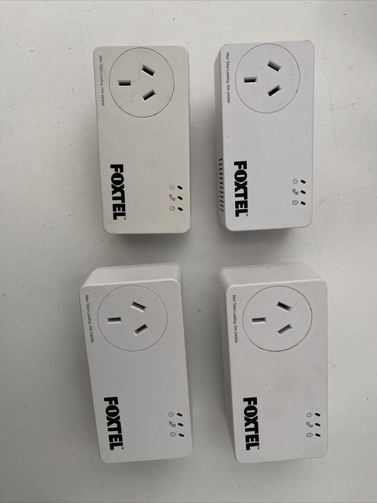 4x NetComm NP511 500Mbps Powerline Kit AC Passthrough