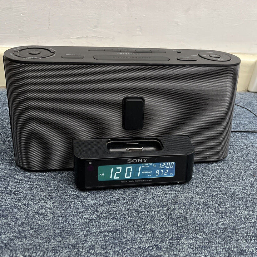 Sony FM/AM Alarm Clock Radio ICFC1iPMK2 30pin Speaker Dock FM/AM