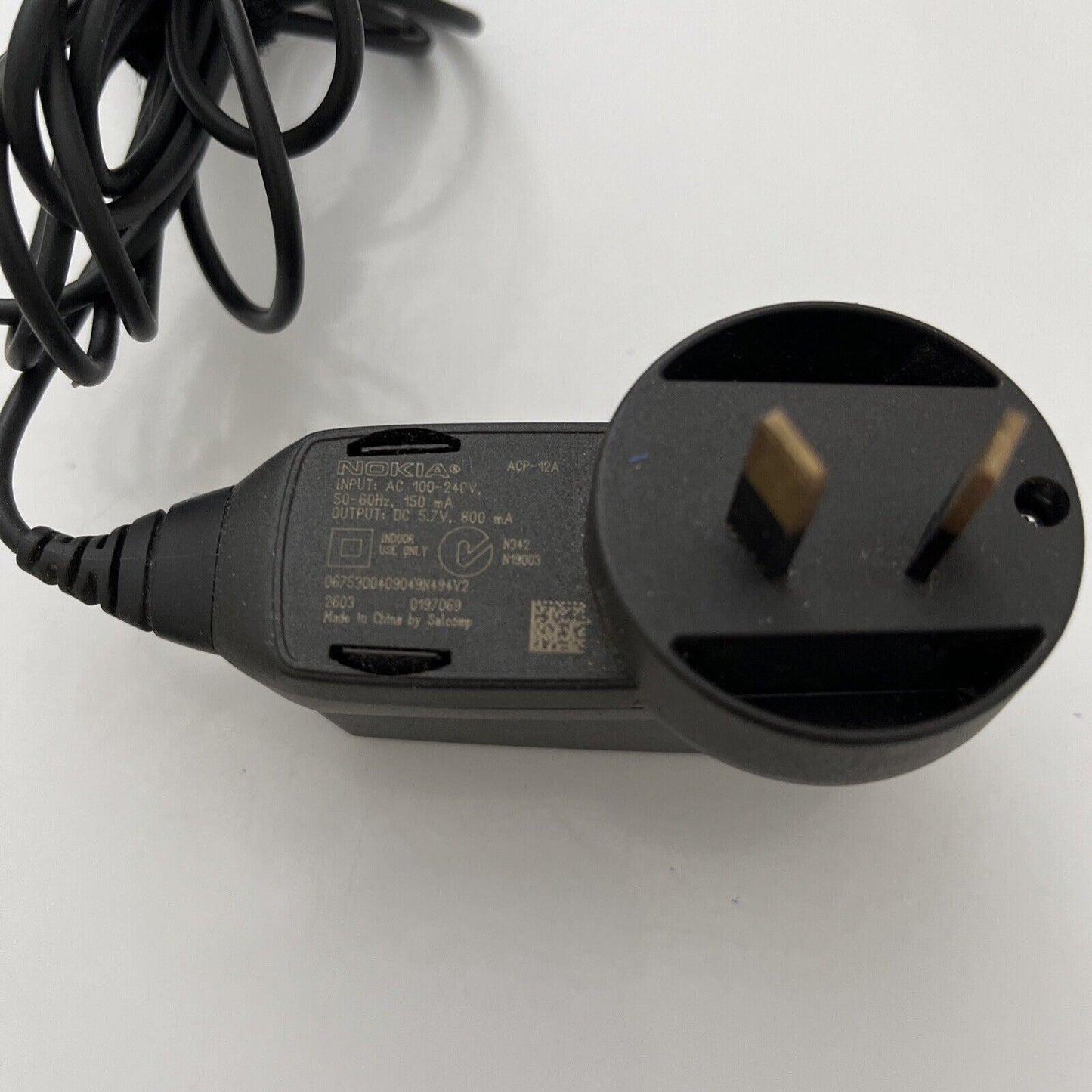 Genuine NOKIA ACP-12A AC Adapter Wall Charger Power Supply