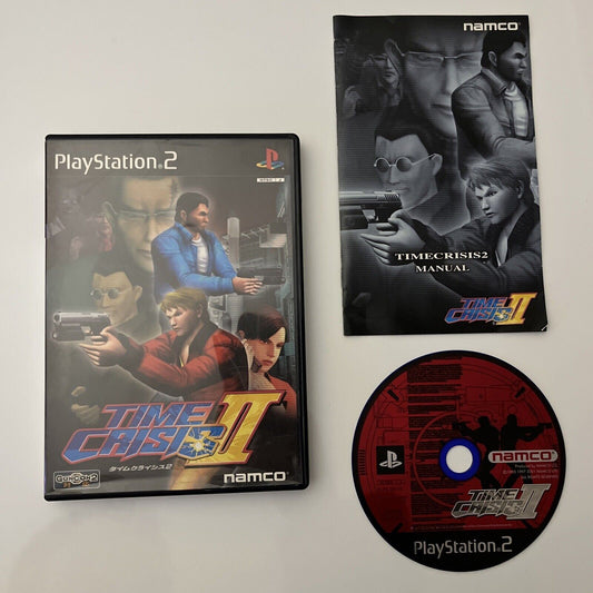 Time Crisis 2 - Sony PlayStation PS2 NTSC-J JAPAN Light Gun Shooter NAMCO Game