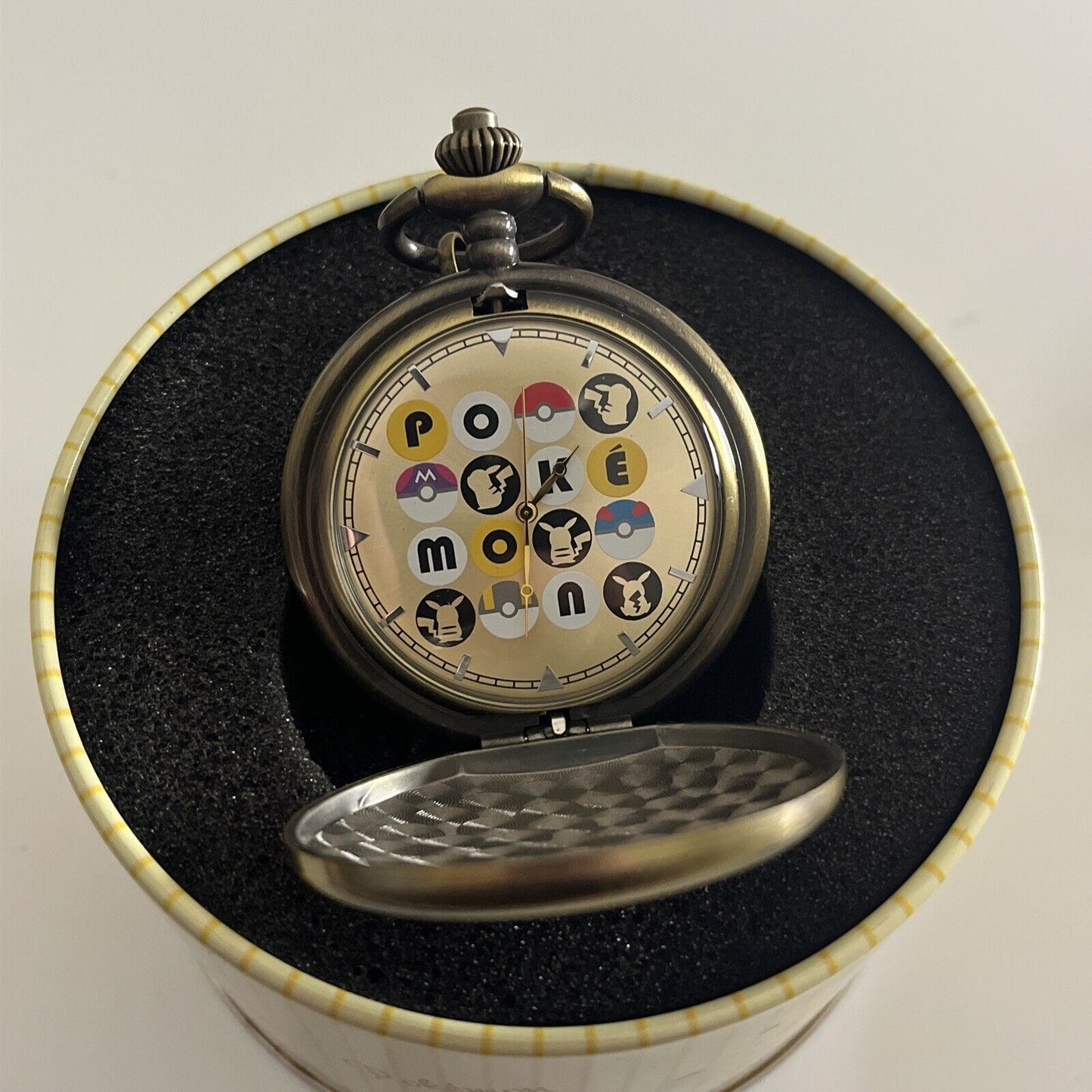 Genuine Official Pokemon Pocket Watch Pikachu NEW