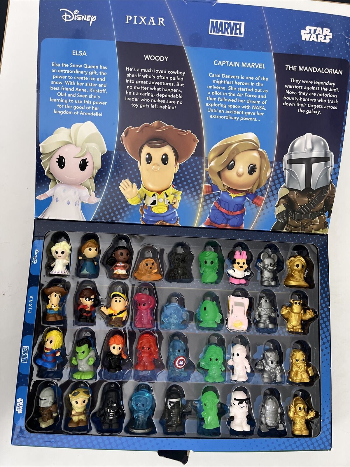 Woolworths Disney+ Ooshies Collector Case & 36 Toys Complete Set
