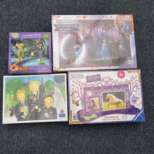 4x Jigsaw Puzzle Disney Frozen 2, Tinkerbell, Scotch College, Revensburger 3D