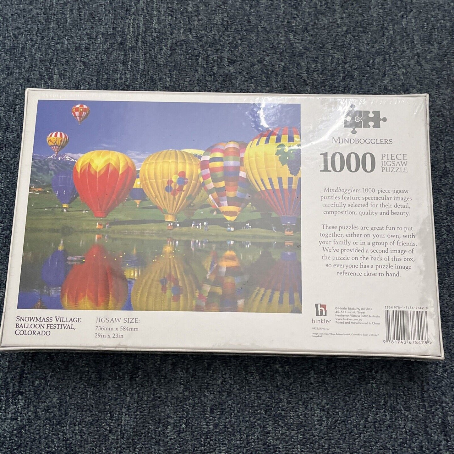 NEW Hinkler Snowmass Village Balloon Festival+ Melbourne Jigsaw Puzzle 1000
