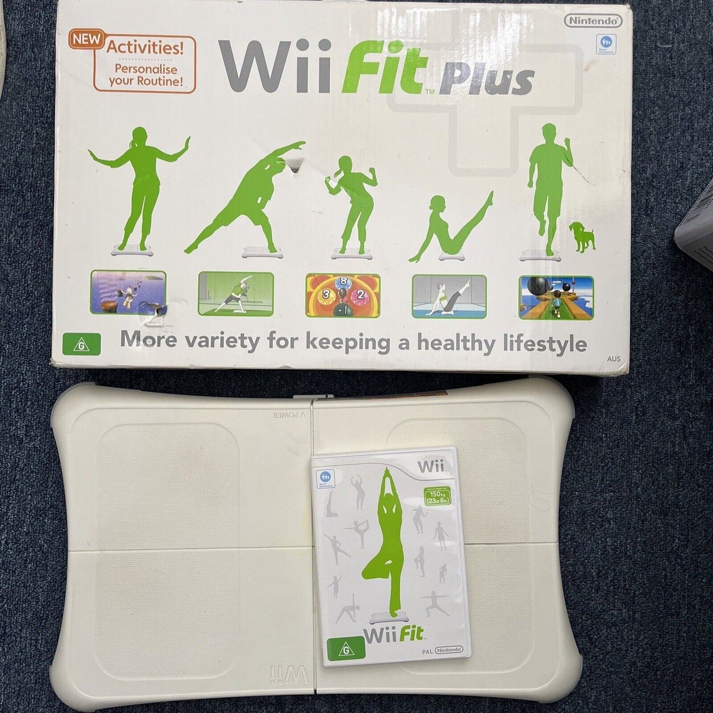 Nintendo Wii Fit Plus Board with Game (Wii, 2009)