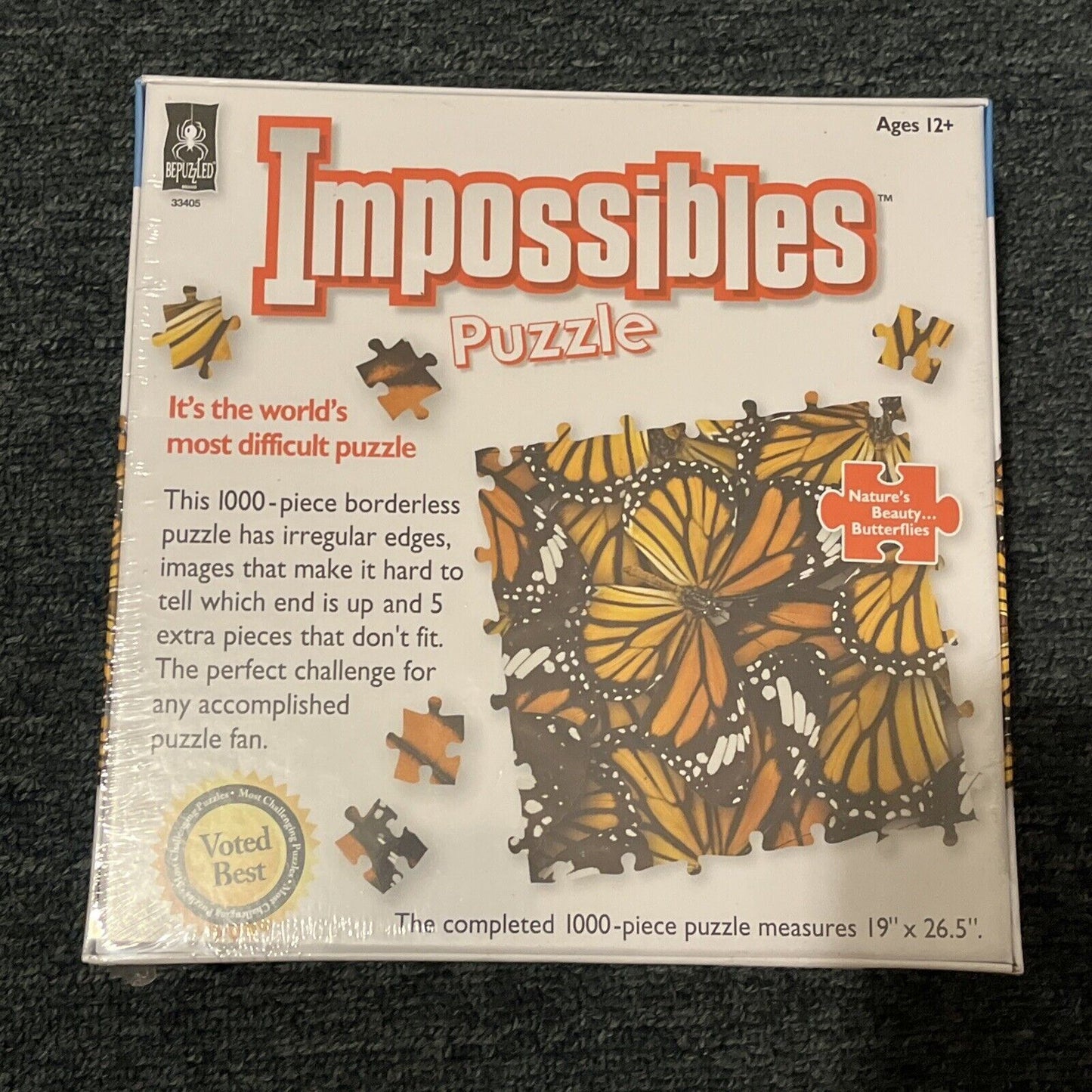 NEW Natures Beauty Butterflies Impossibles + So Many Tulips 1000pc Jigsaw Puzzle