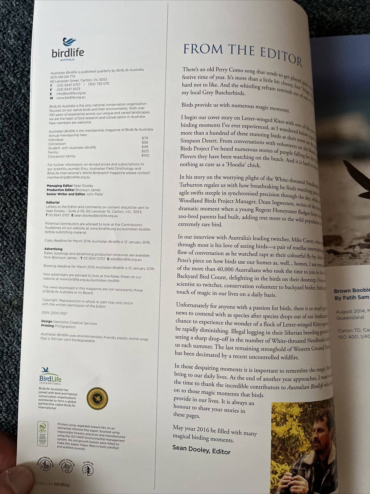 3x Bird Magazine - Australian Birdlife Magazine + Cosmos Magazine