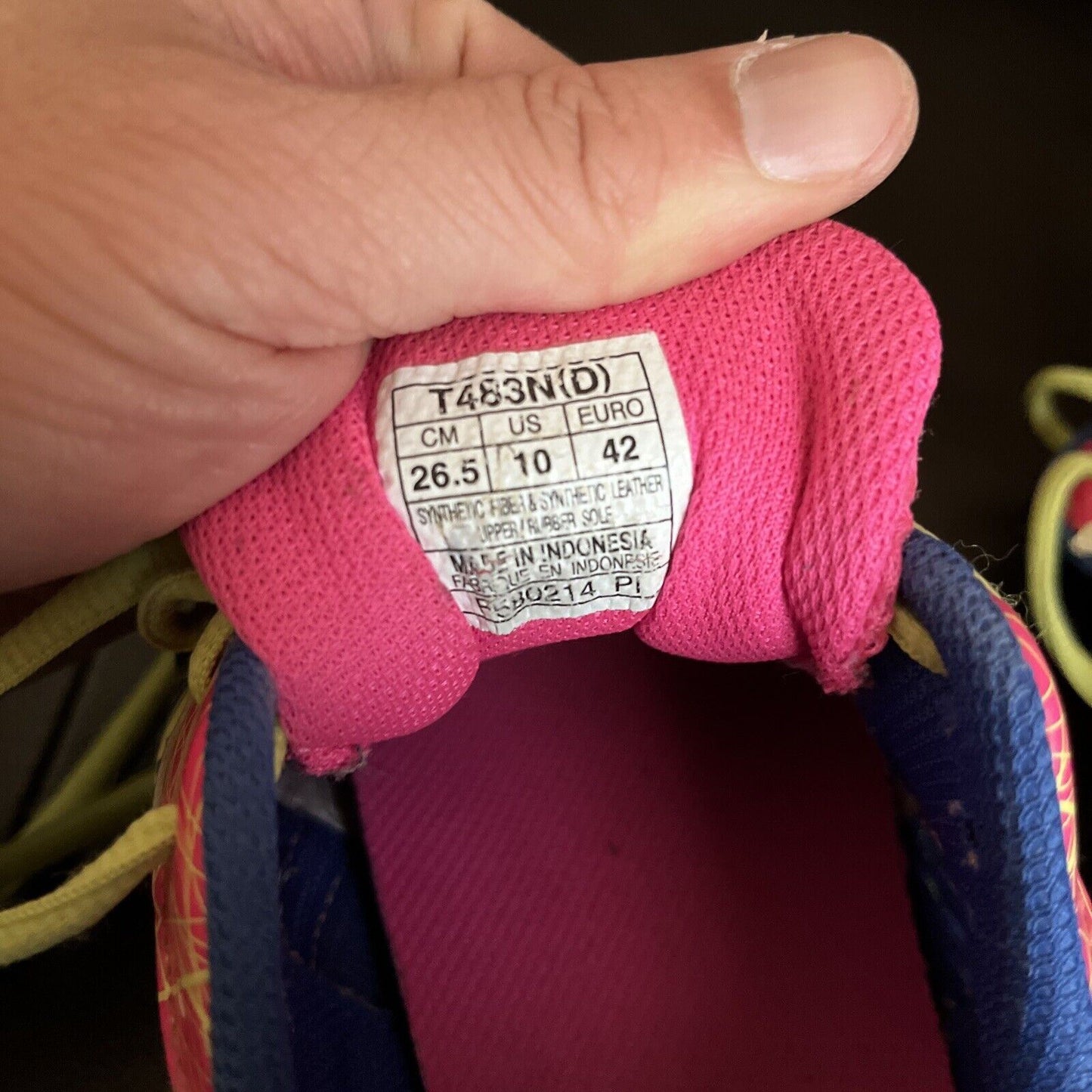 Asics Gel-Excite 2 Shoes T483N(D) 26.5cm US10 EU42 AU10 Womens Purple/Green/Pink