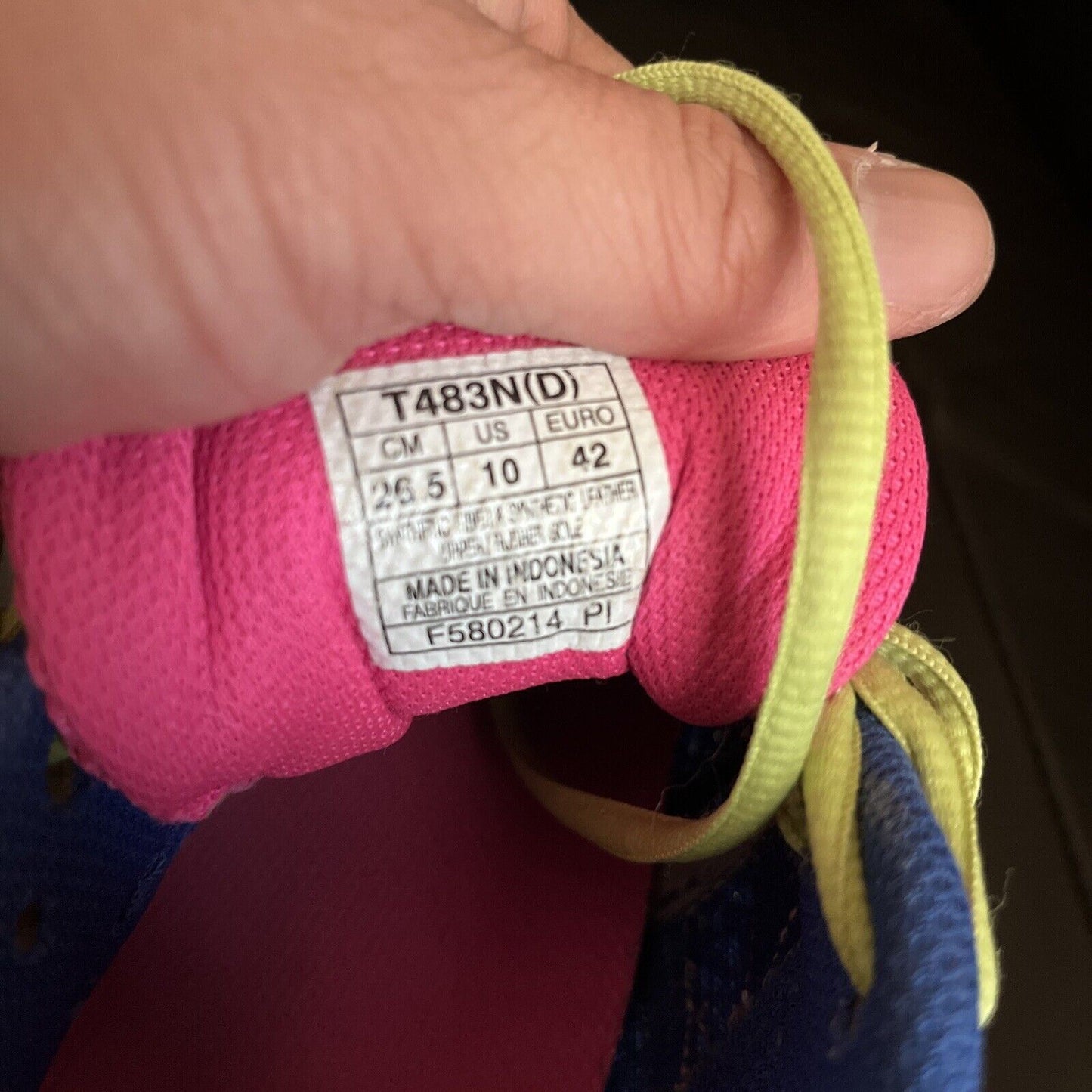 Asics Gel-Excite 2 Shoes T483N(D) 26.5cm US10 EU42 AU10 Womens Purple/Green/Pink