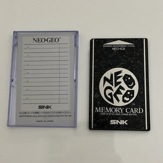 Genuine Official SNK Neo Geo Memory Card