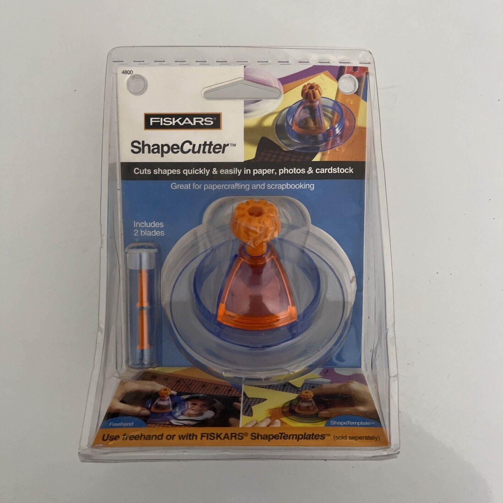 Fiskars Shape Cutter includes 2 Blades - Cut Shapes quickly & easy! NE ...