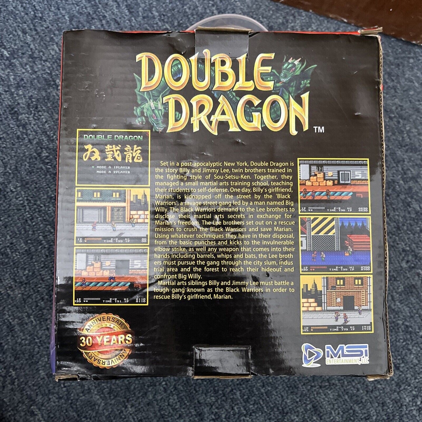 Double Dragon - Arcade Joystick Plug In Tv New Rare Classic 80s Game NEW