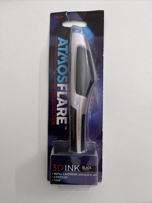 Atmosflare 3D Drawing Pen Refill Cartridge Black AF0900 NEW