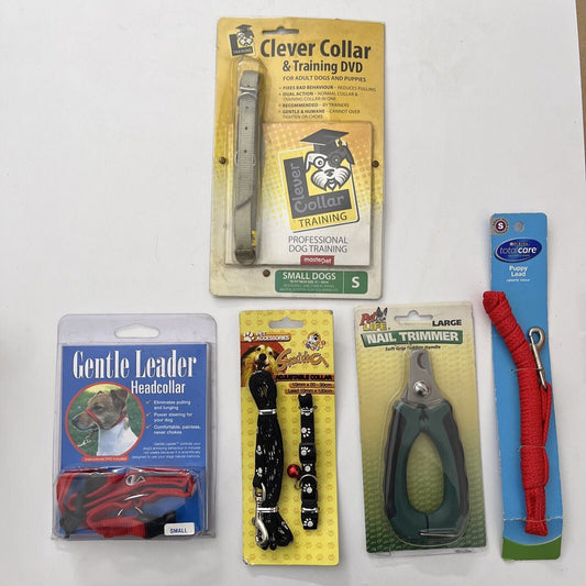 Dog Set - Clever Collar, Nail Trimmer, Puppy Lead, Head collar set NEW