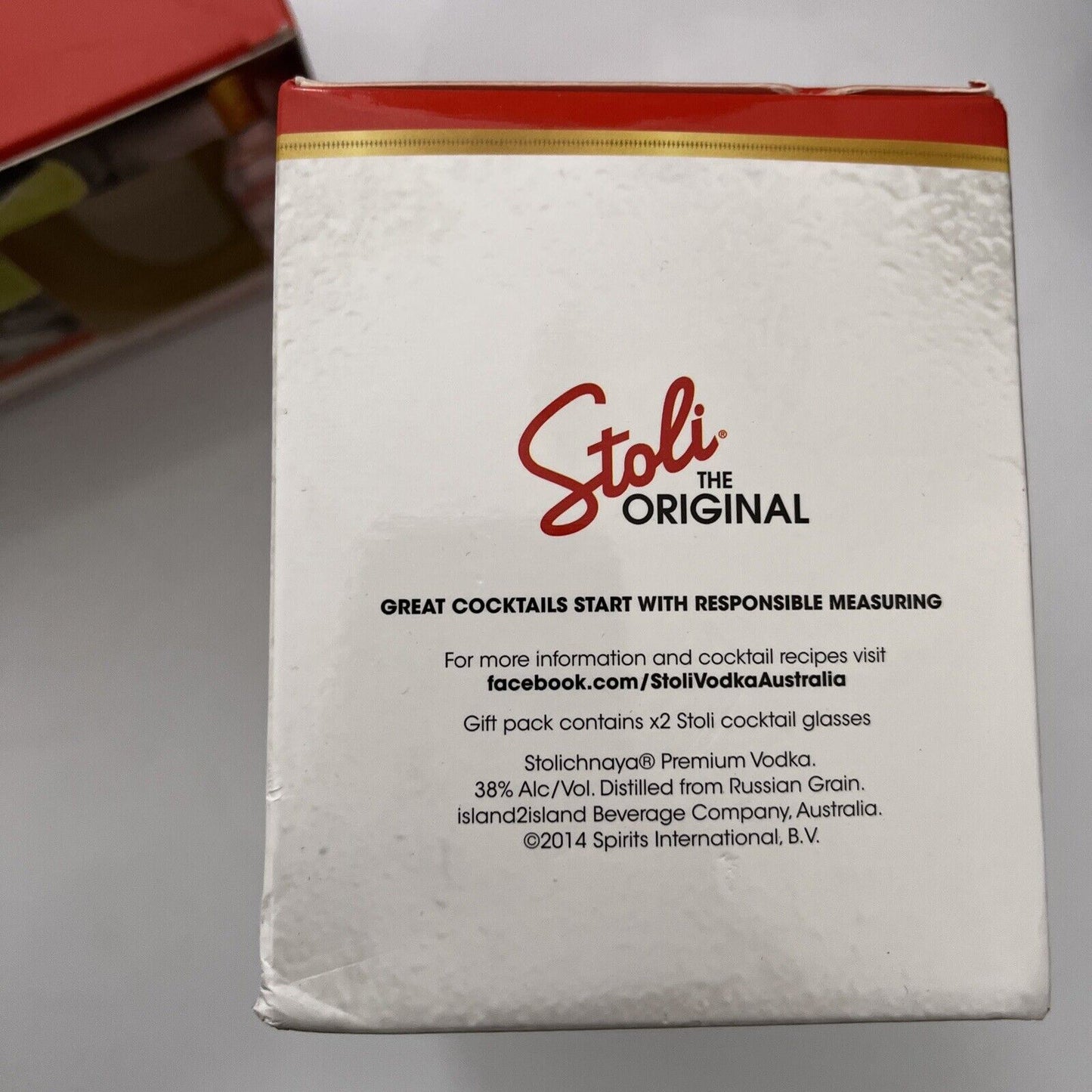 2x Genuine Stolichnaya Vodka Limited Edition Glassware NEW