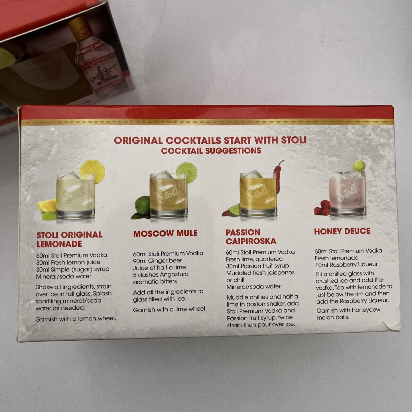 2x Genuine Stolichnaya Vodka Limited Edition Glassware NEW