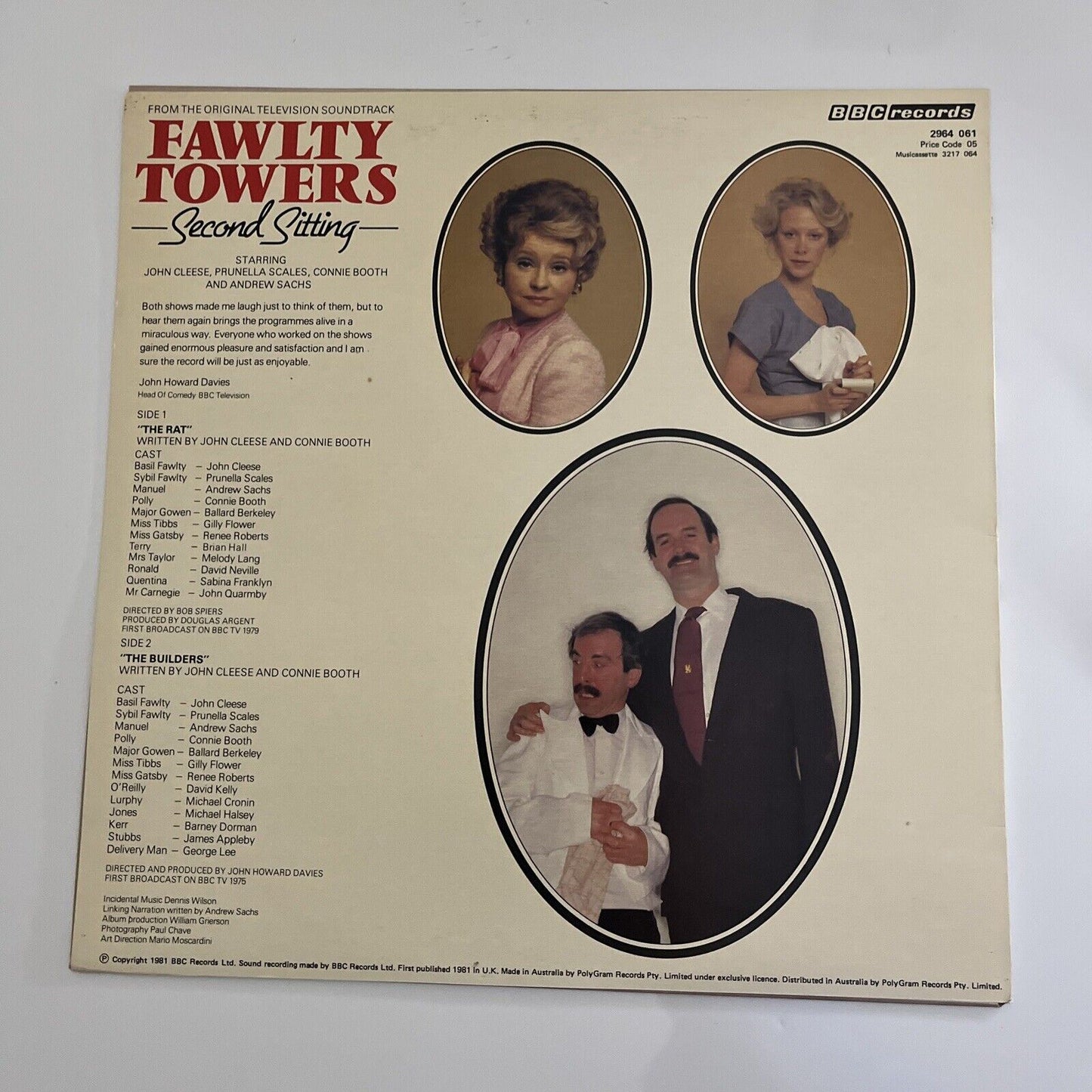 Fawlty Towers – Second Sitting 1981 Vinyl Record