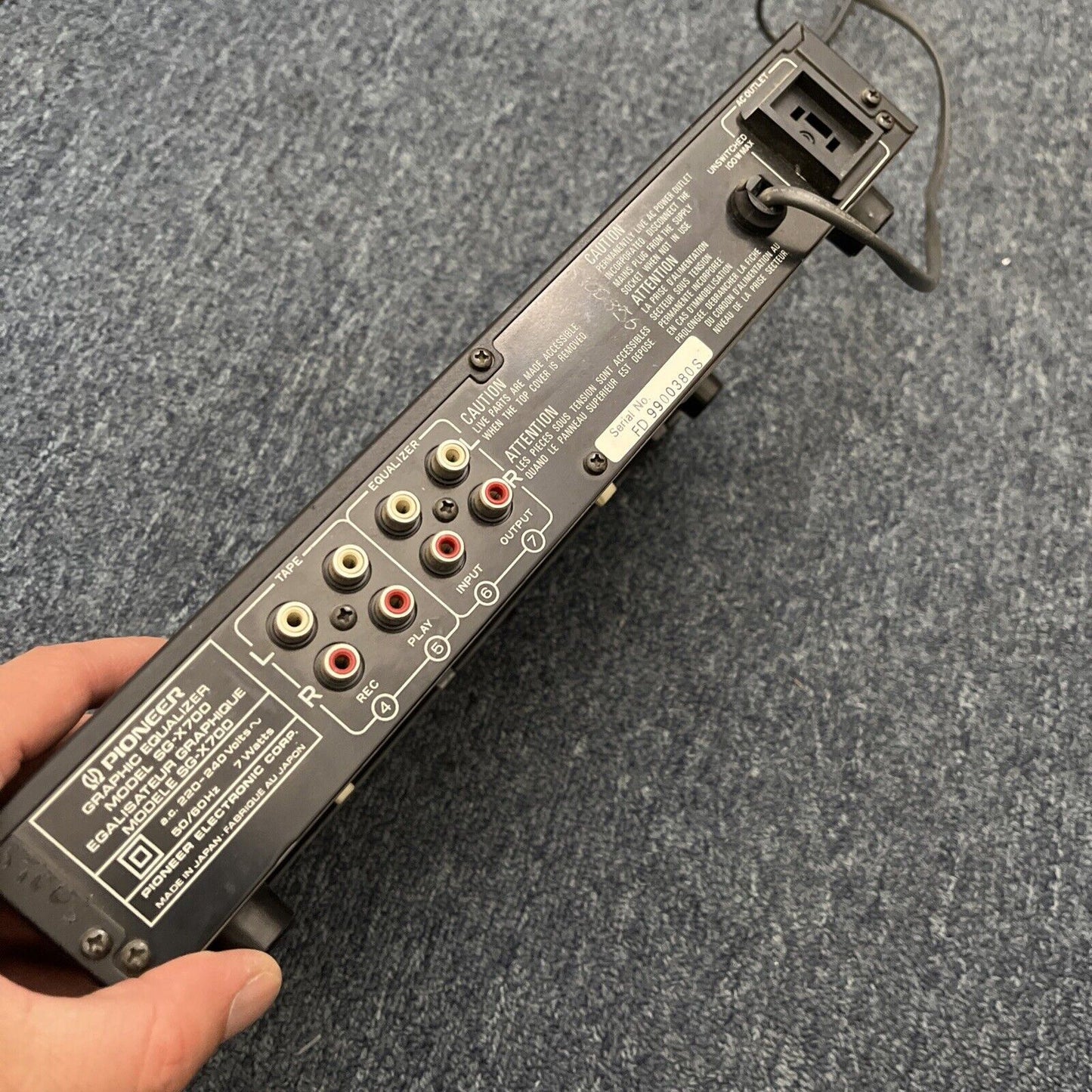 Vintage Pioneer Stereo Graphic Equalizer SG-X700 Made in Japan