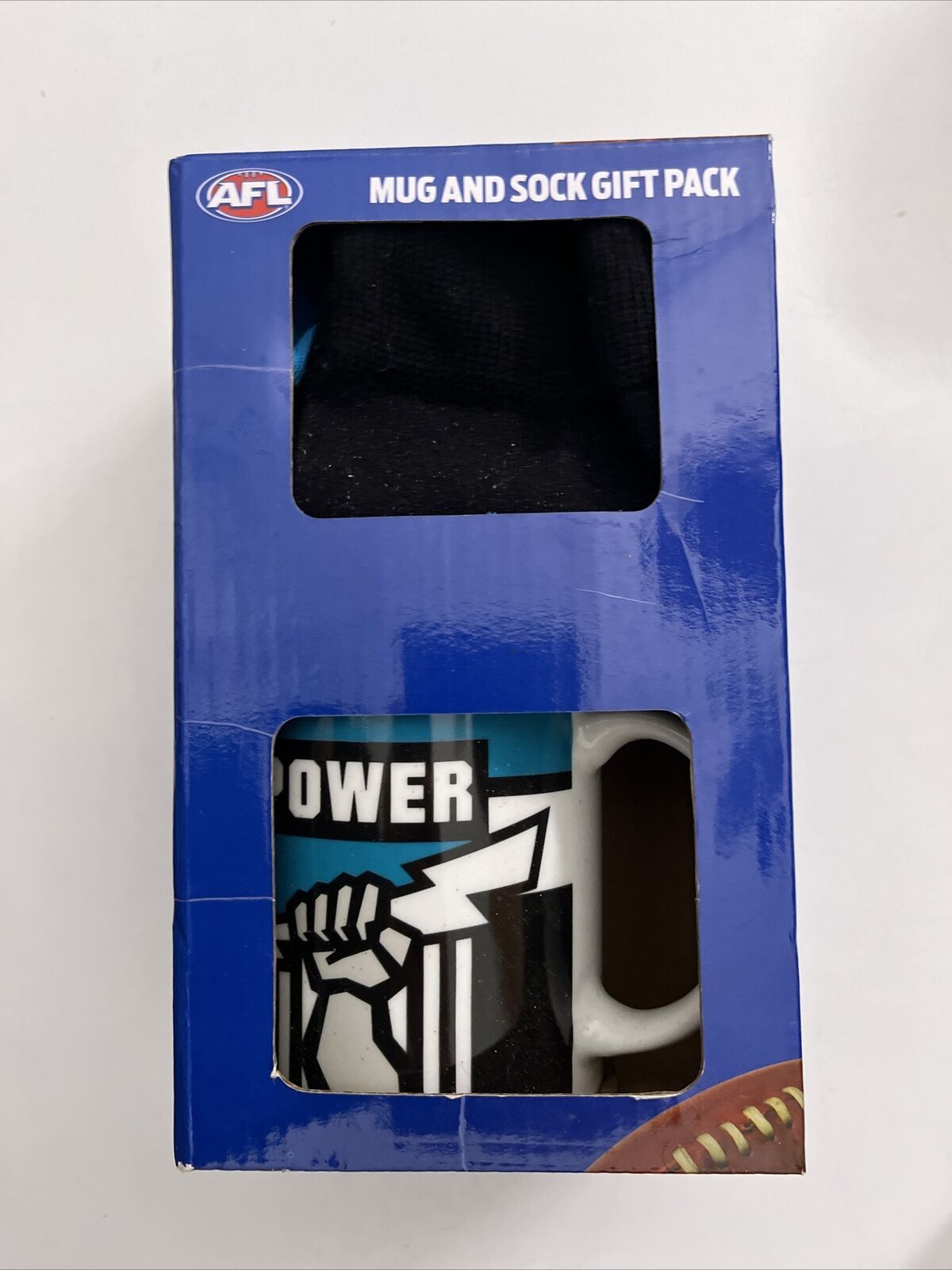 AFL Port Power Mug and Sock Gift Pack + Port Power Clock