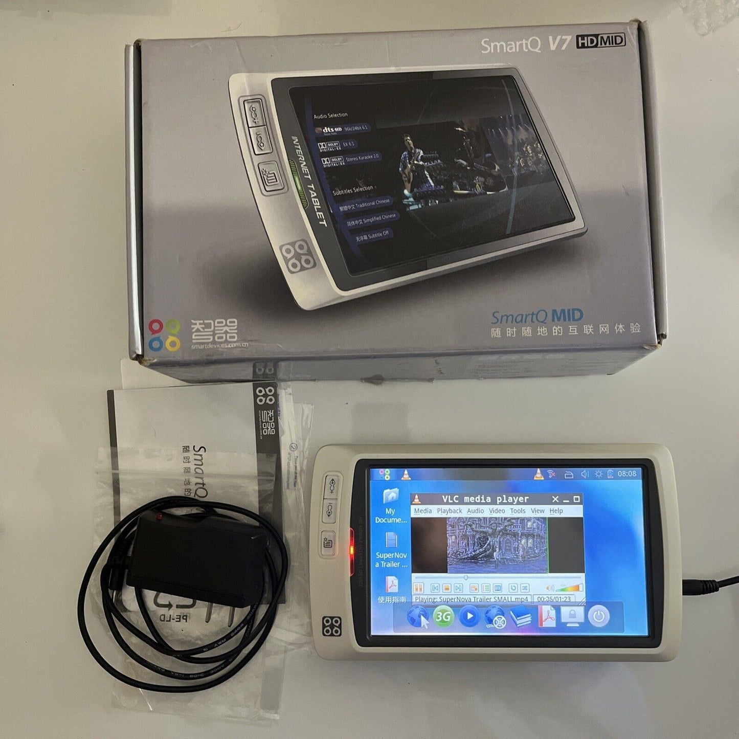 SmartQ V7 Tablet 7" 256MB HDMI Out Android Windows Linux *Parts or Repair