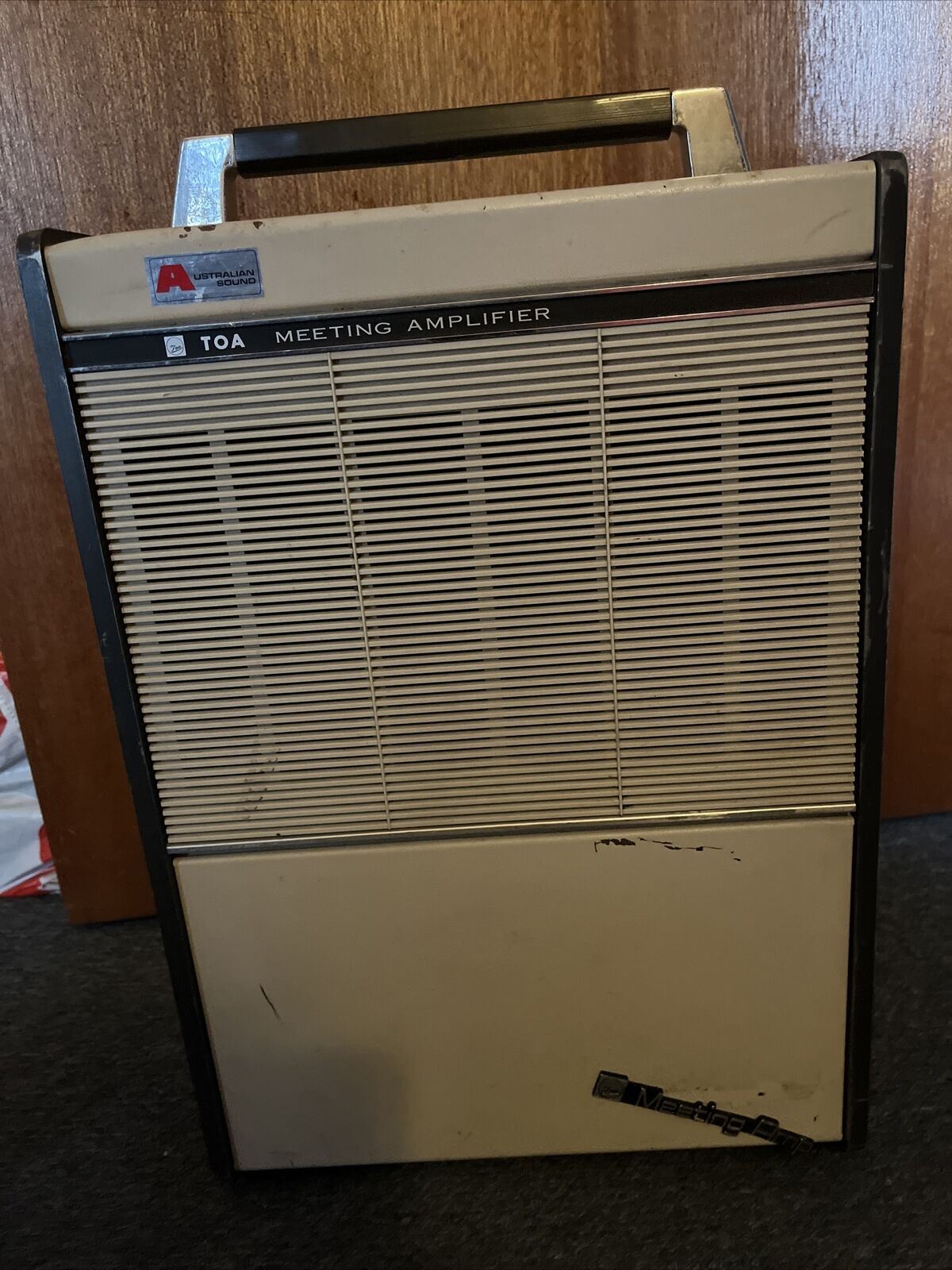 Vintage TOA Meeting Amplifier PA-111 with Microphone Made In Japan 1976