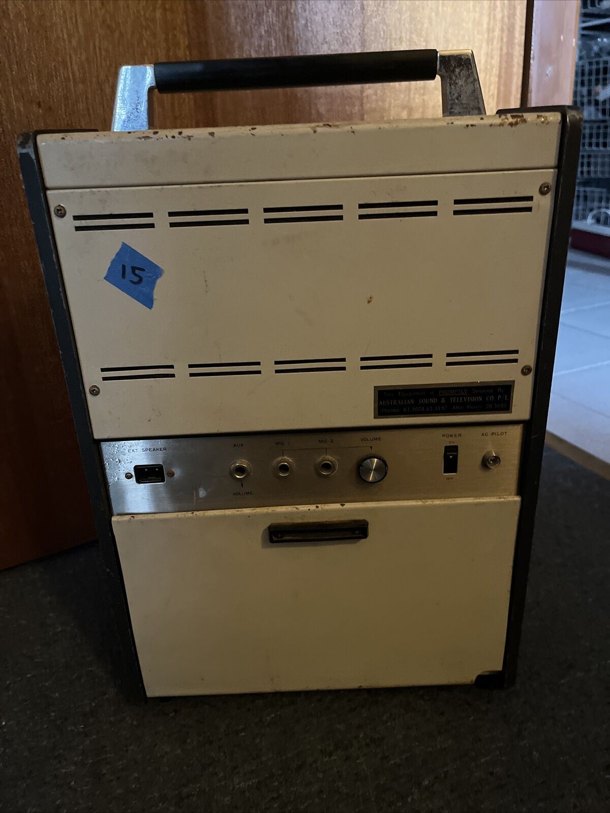 Vintage TOA Meeting Amplifier PA-111 with Microphone Made In Japan 1976