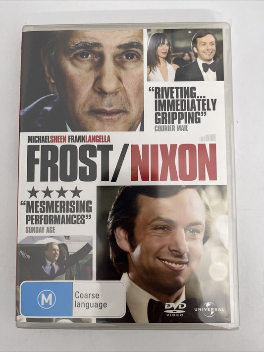 Frost/Nixon (DVD, 2008) Michael Sheen, Frank Langella, Kevin Bacon. Region 4 NEW