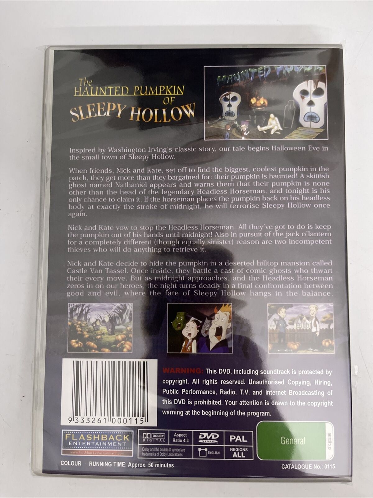 The Haunted Pumpkin Of Sleepy Hollow (DVD, 2002) All Regions Animation. NEW