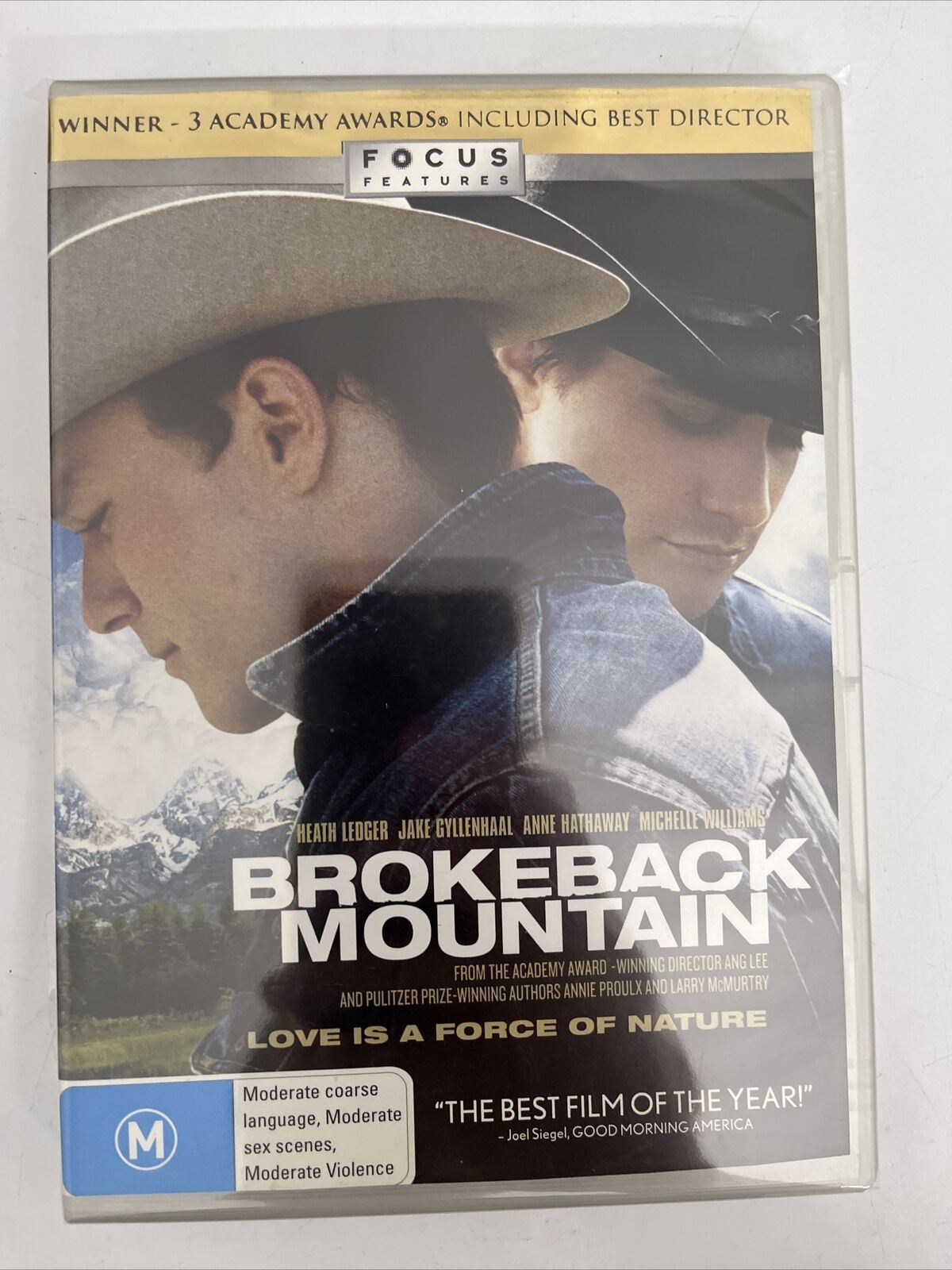 Brokeback Mountain (DVD, 2005) Heath Ledger, Jake Gyllenhaal, Randy Quaid NEW