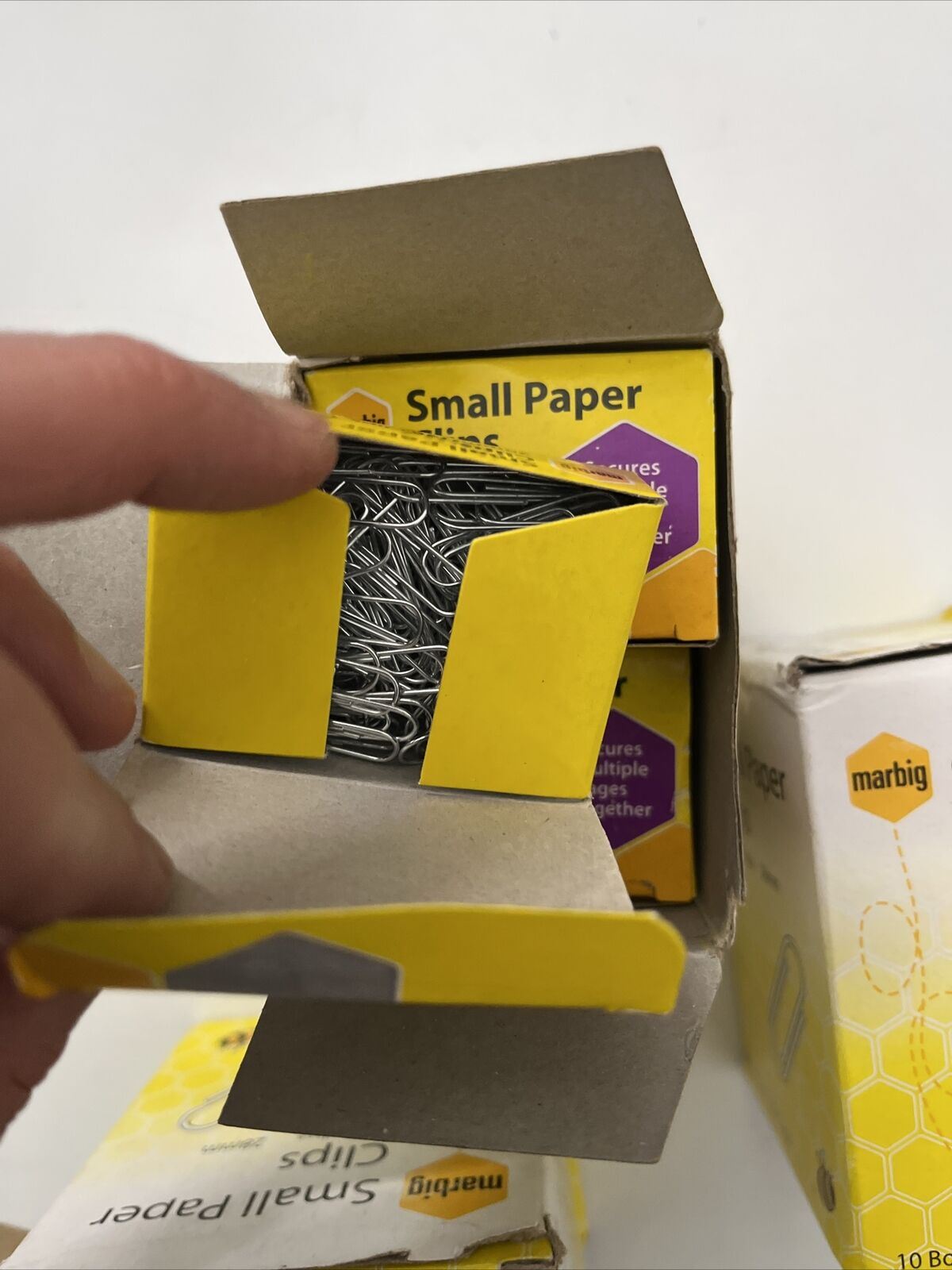 3 Boxes Marbig Small Paper Clips 3000 NEW