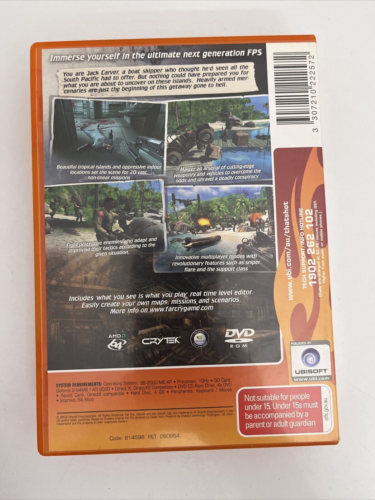 Far Cry 1 - PC Windows CD ROM Ubisoft Shooter Action Game