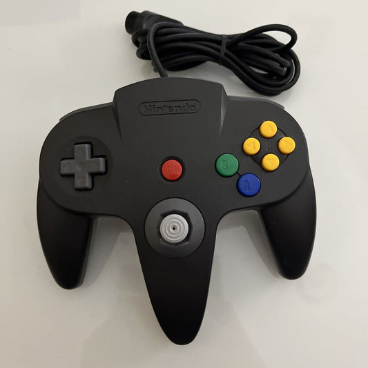 Genuine Official Nintendo 64 Controller Joystick Black Grey Gamepad