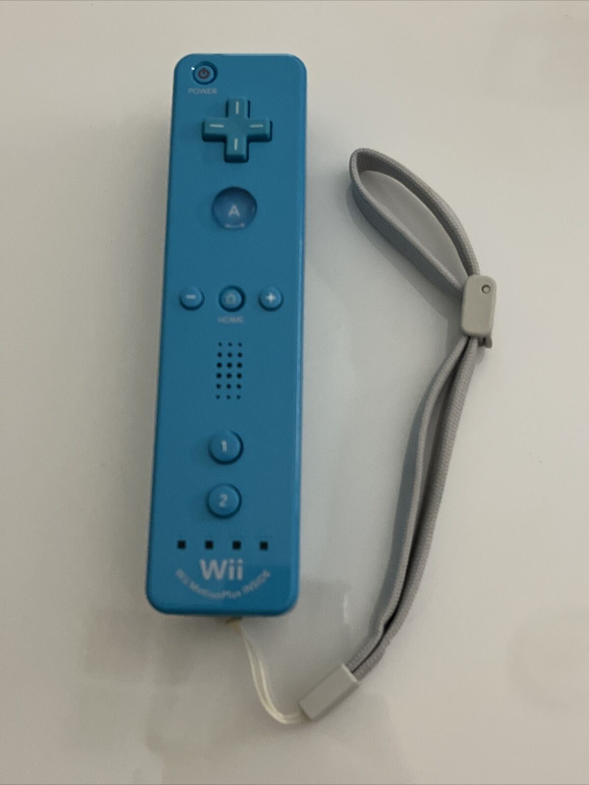 Genuine Official Nintendo Wii Remote Motion Plus Controller Light Blue