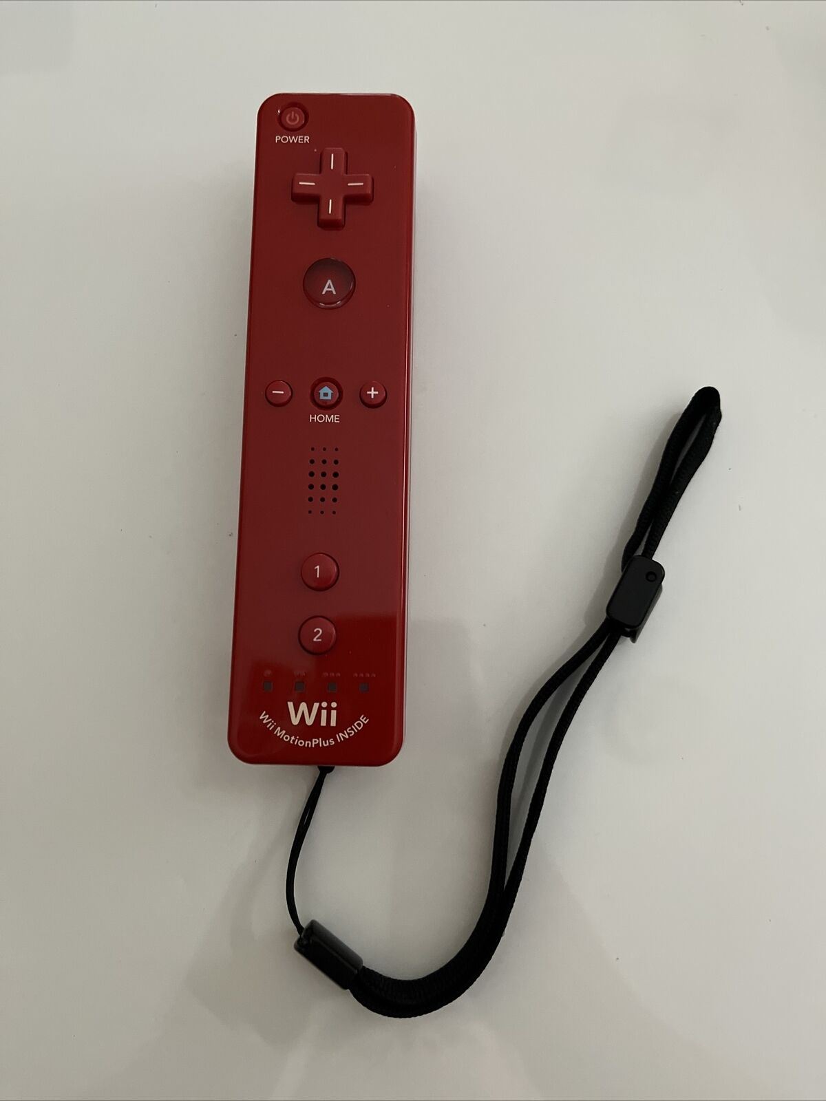 Genuine Official Nintendo Wii Remote Motion Plus Controller Red