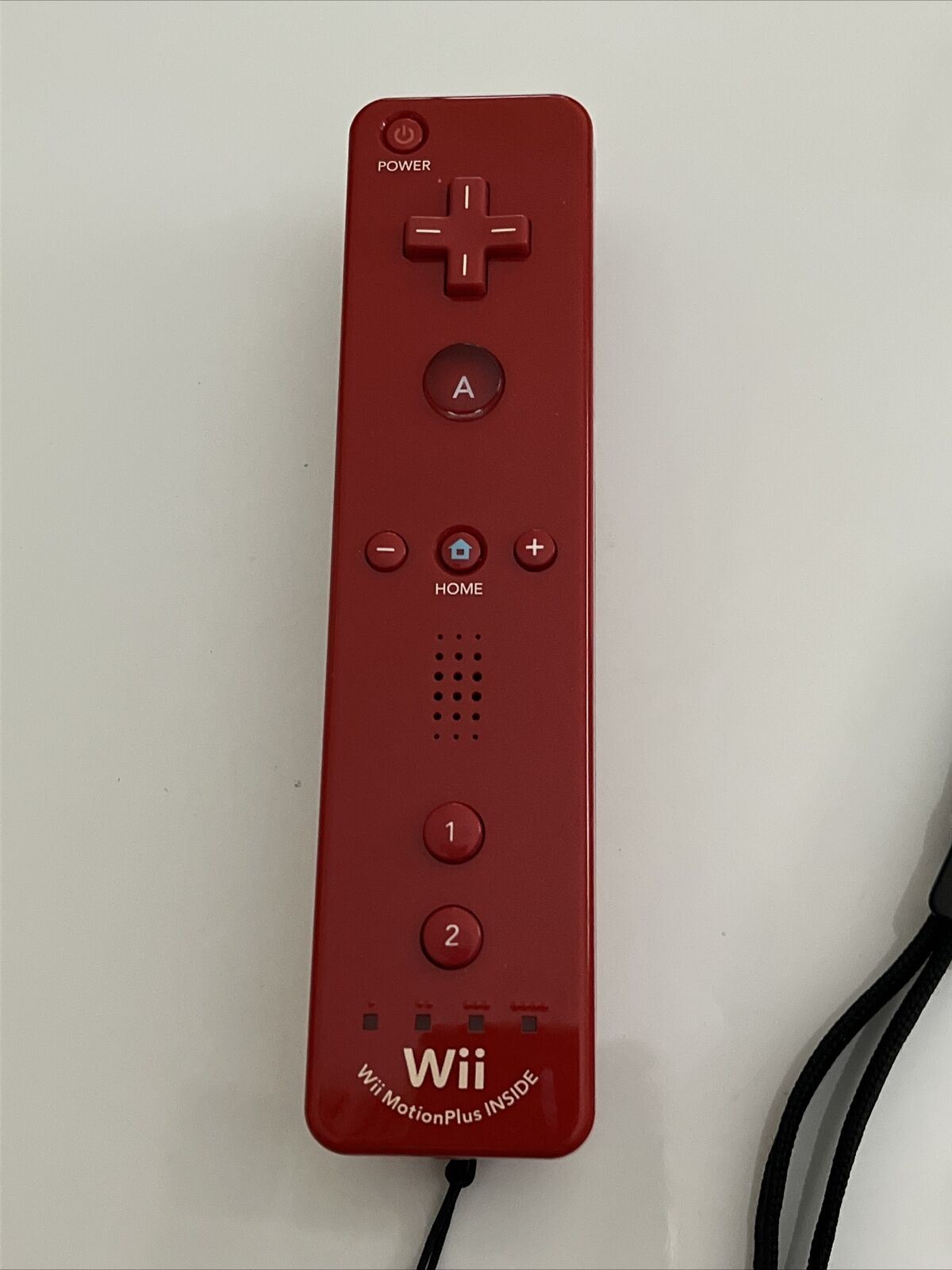 Genuine Official Nintendo Wii Remote Motion Plus Controller Red