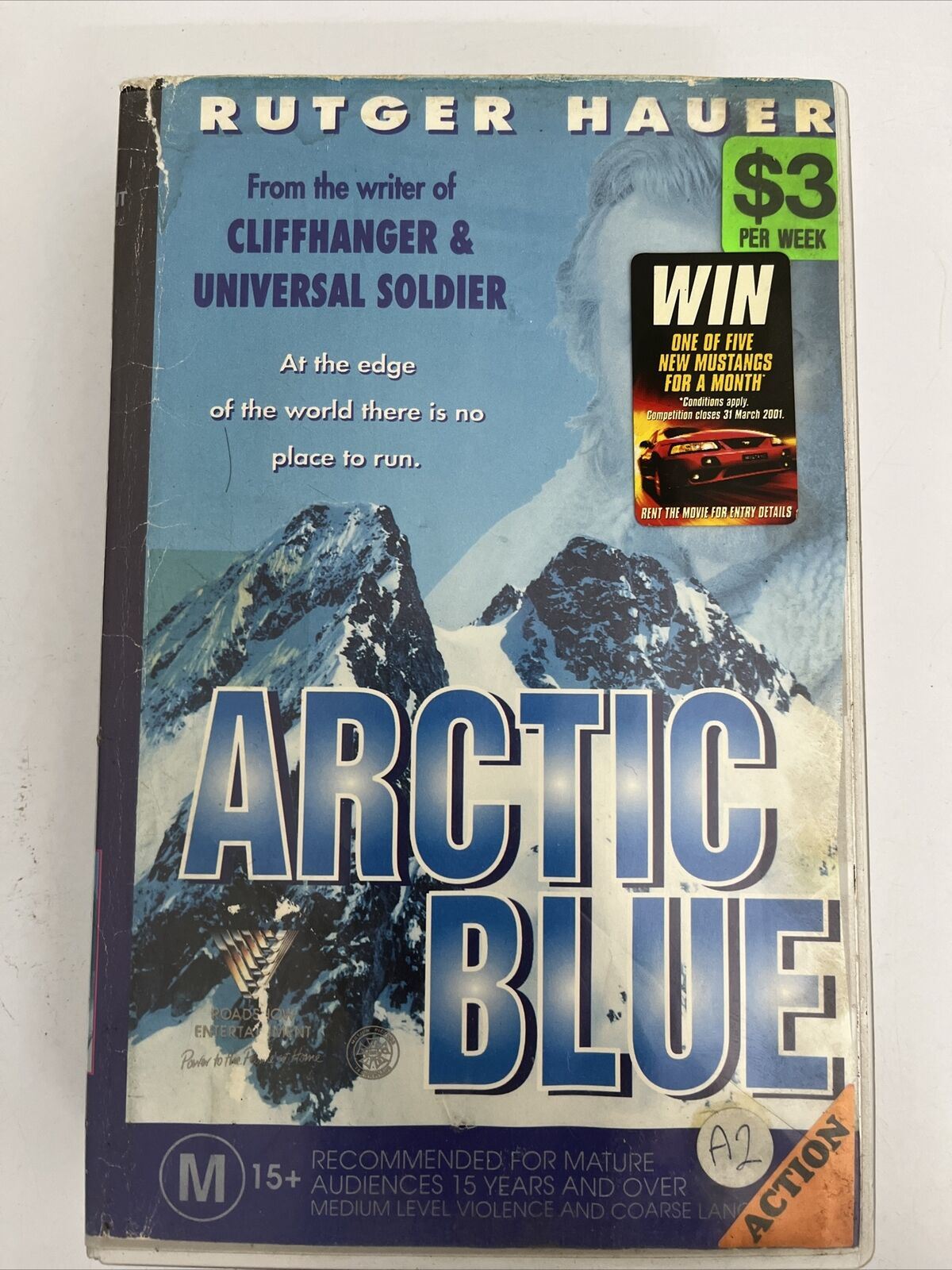 Artic Blue VHS 1993 PAL - Rutger Hauer, Dylan Walsh Action Film