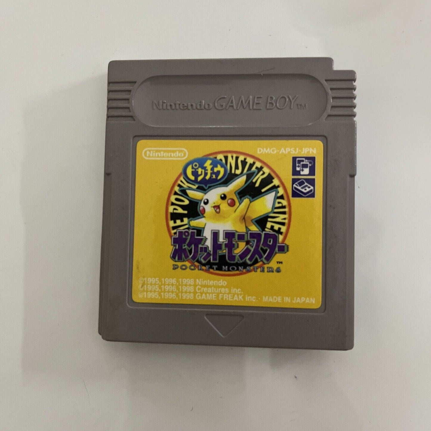 Pokemon Yellow Pocket Monsters - Nintendo Gameboy GB 1998 RPG Game