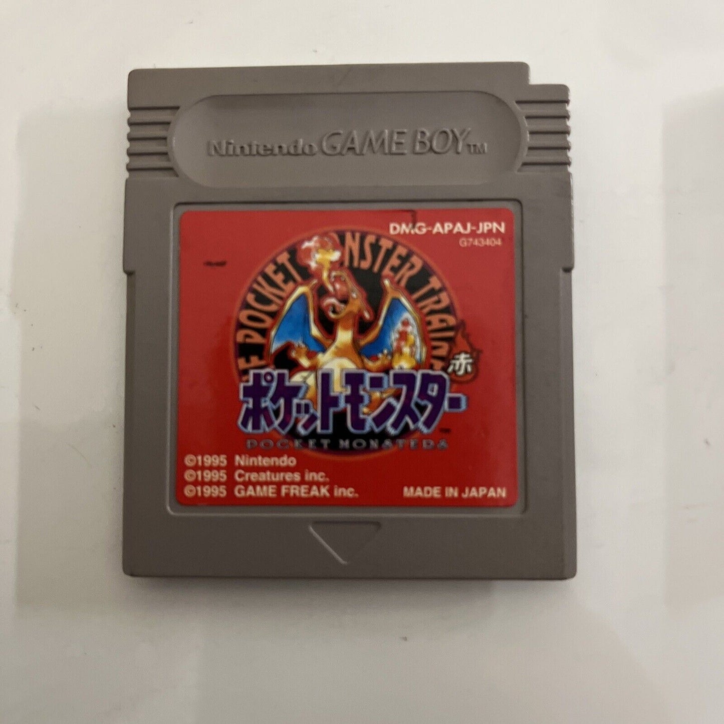 Pokemon Red - Nintendo Gameboy GB JAPAN 1995 Game