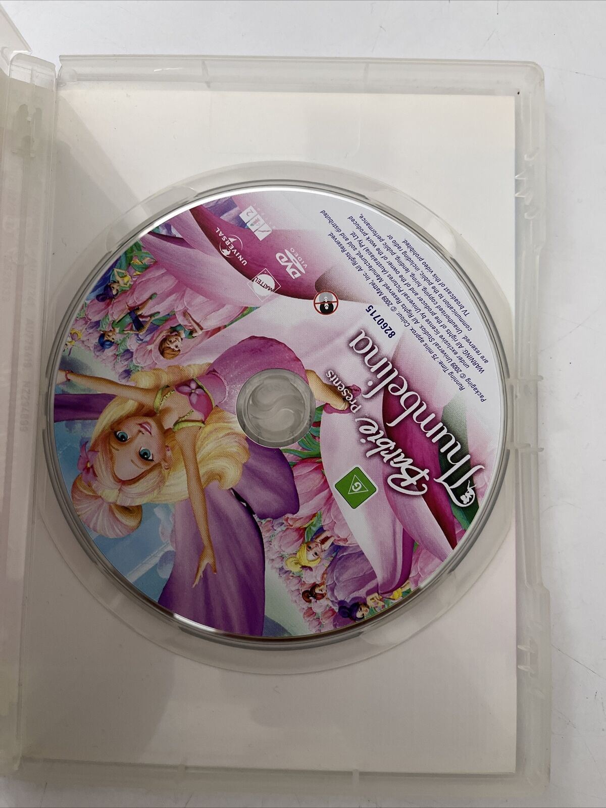 Barbie Thumbelina (DVD, 2008) Region 4