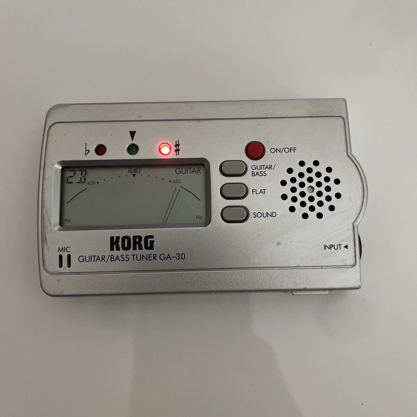 Korg GA-30 Guitar Bass Tuner - Digital LCD