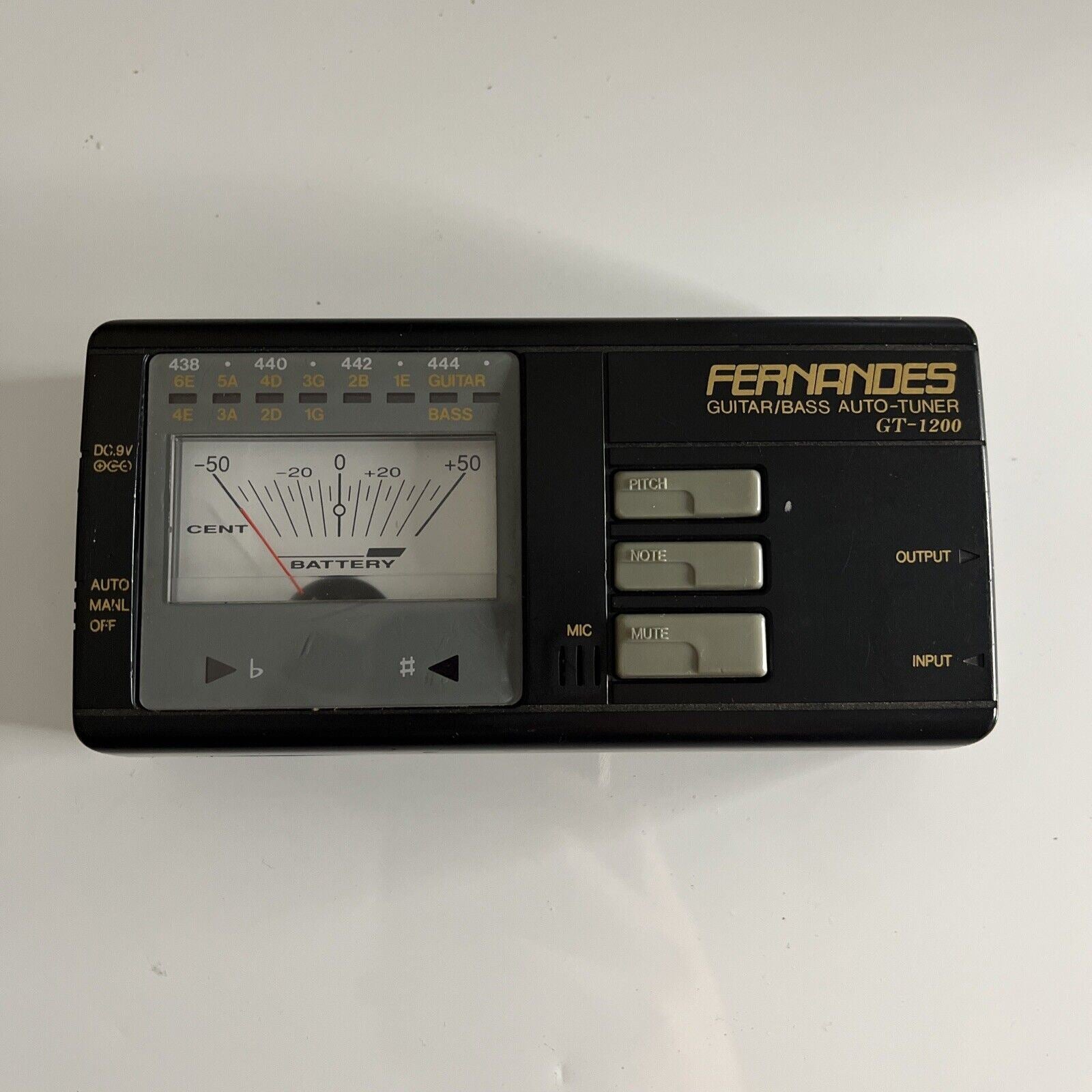 Vintage 80 s Seiko Fernandes Guitar Bass Auto Tuner GT 1200