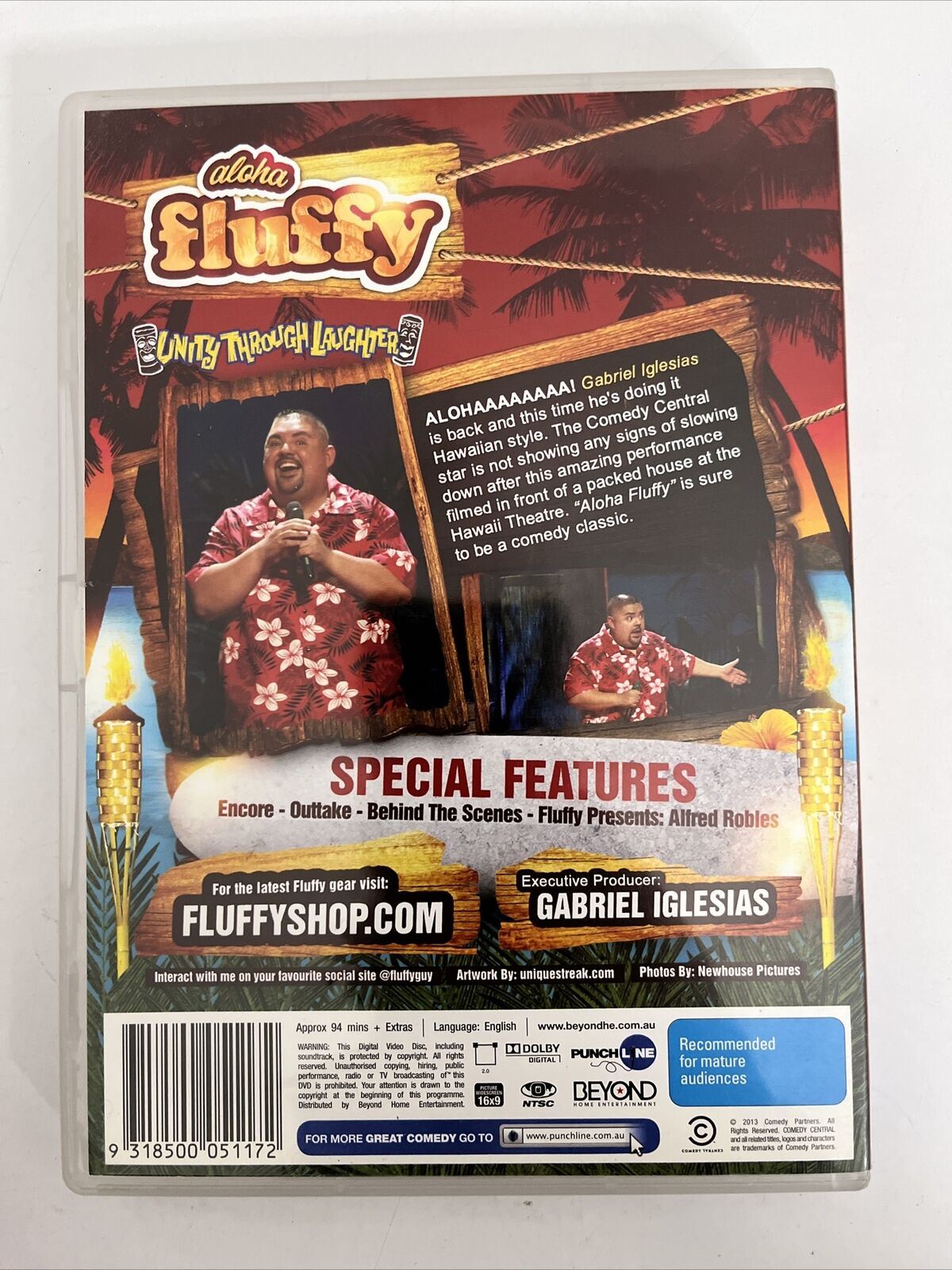 Gabriel Iglesias - Aloha Fluffy (DVD, 2013) Comedy. All regions