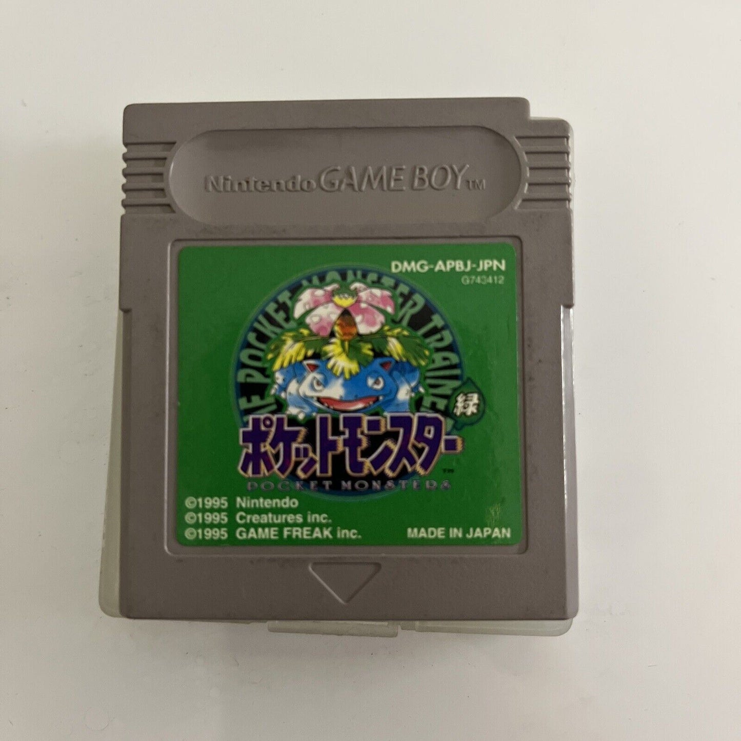 Pokemon Green Nintendo Gameboy GB JAPAN 1996 Game