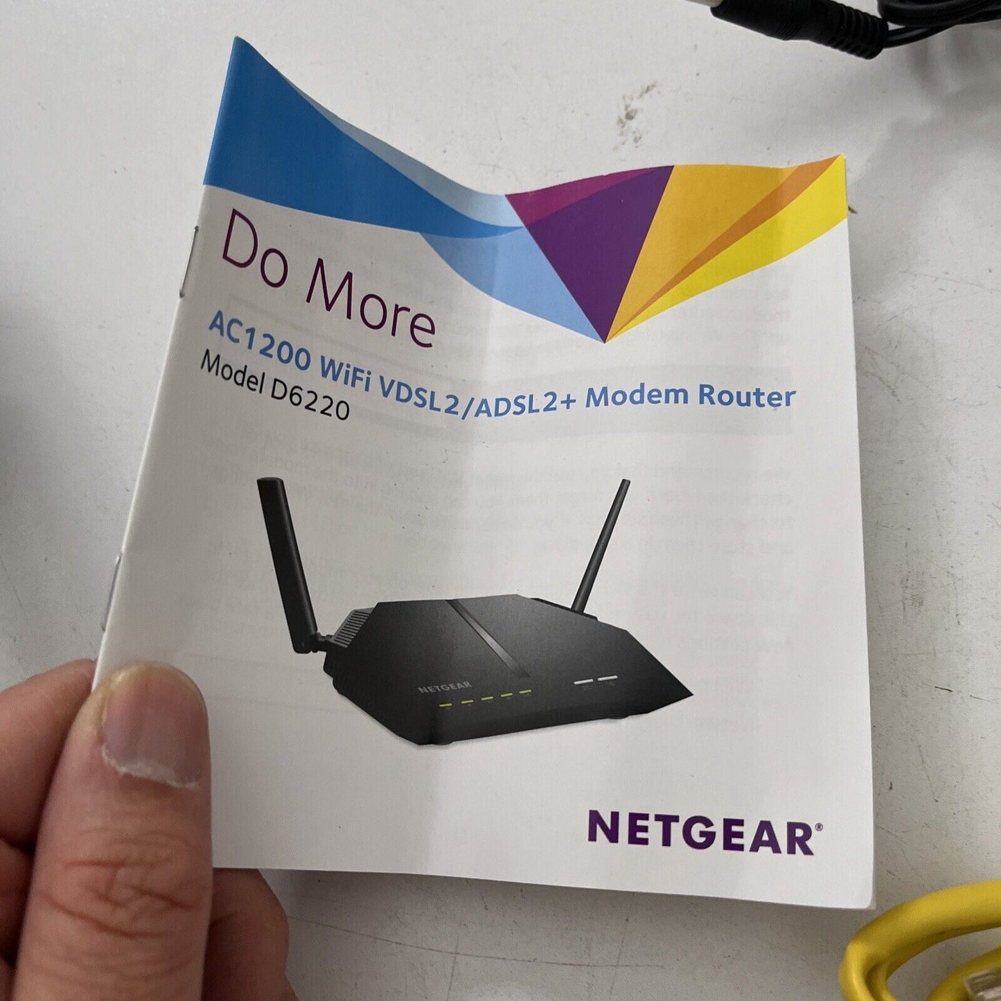 Netgear D6220 AC1200 Wireless Wifi VDSL2 ADSL2+ Modem Gigabit Router TESTED