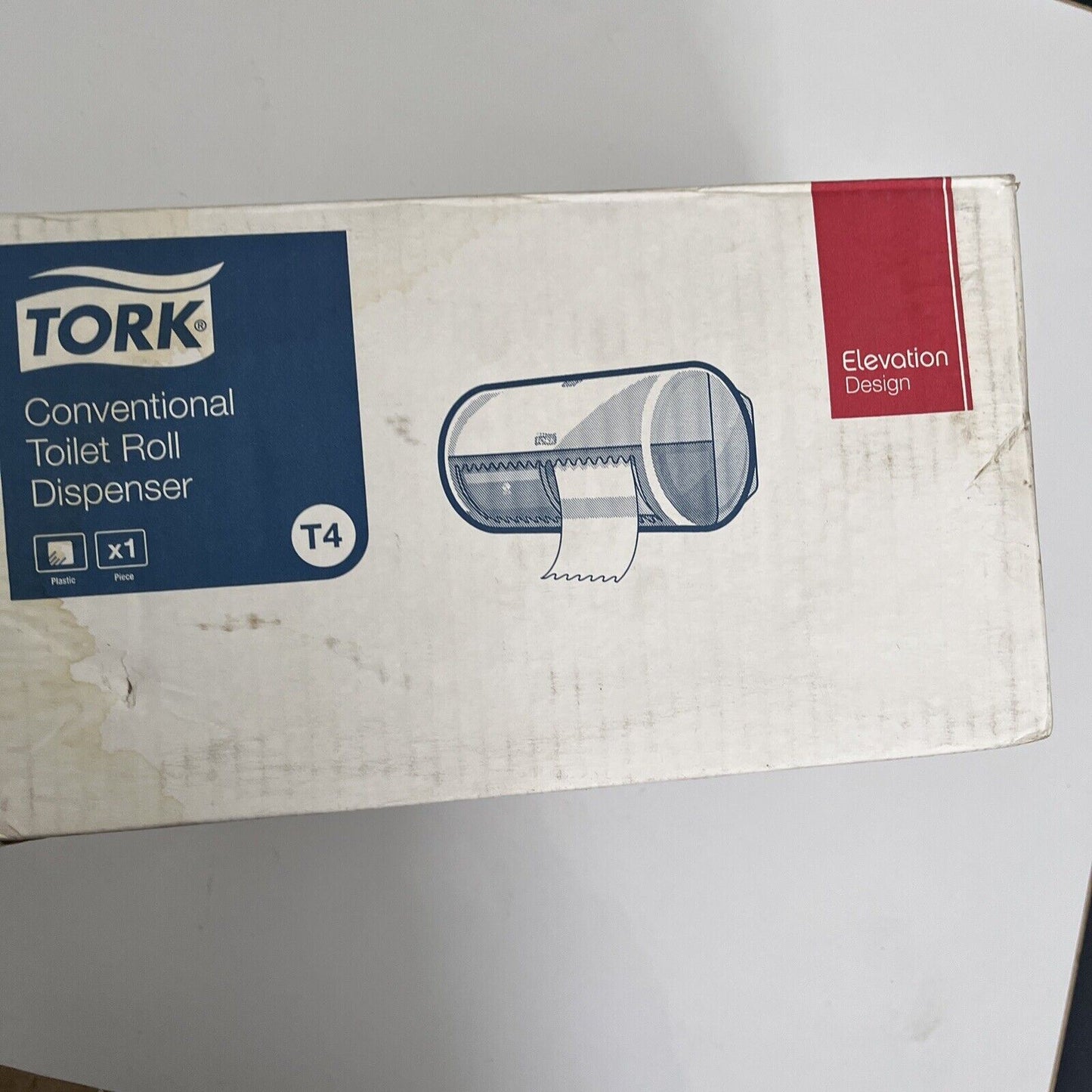 NEW Tork T4 Elevation 557000 Conventional Twin Toilet Paper Dispenser White