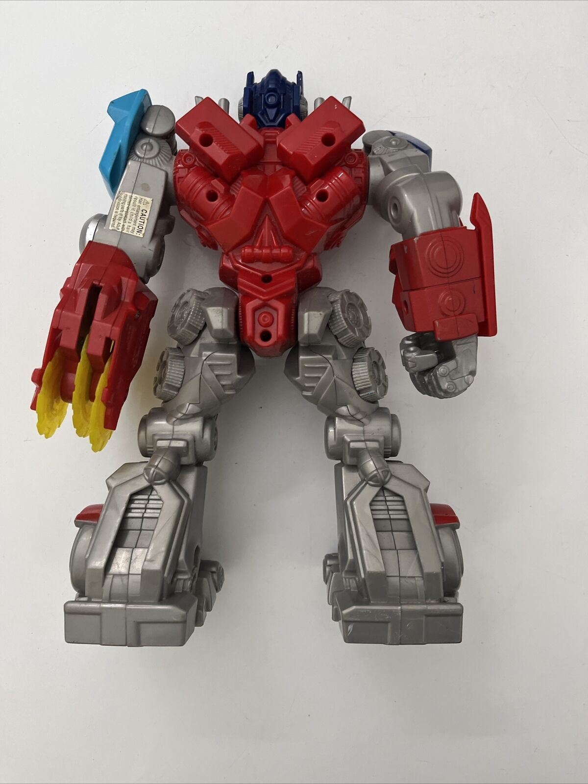 Optimus Prime Light Up Action Figure w/Saw Blade Talks Transformer Hasbro 10" 26