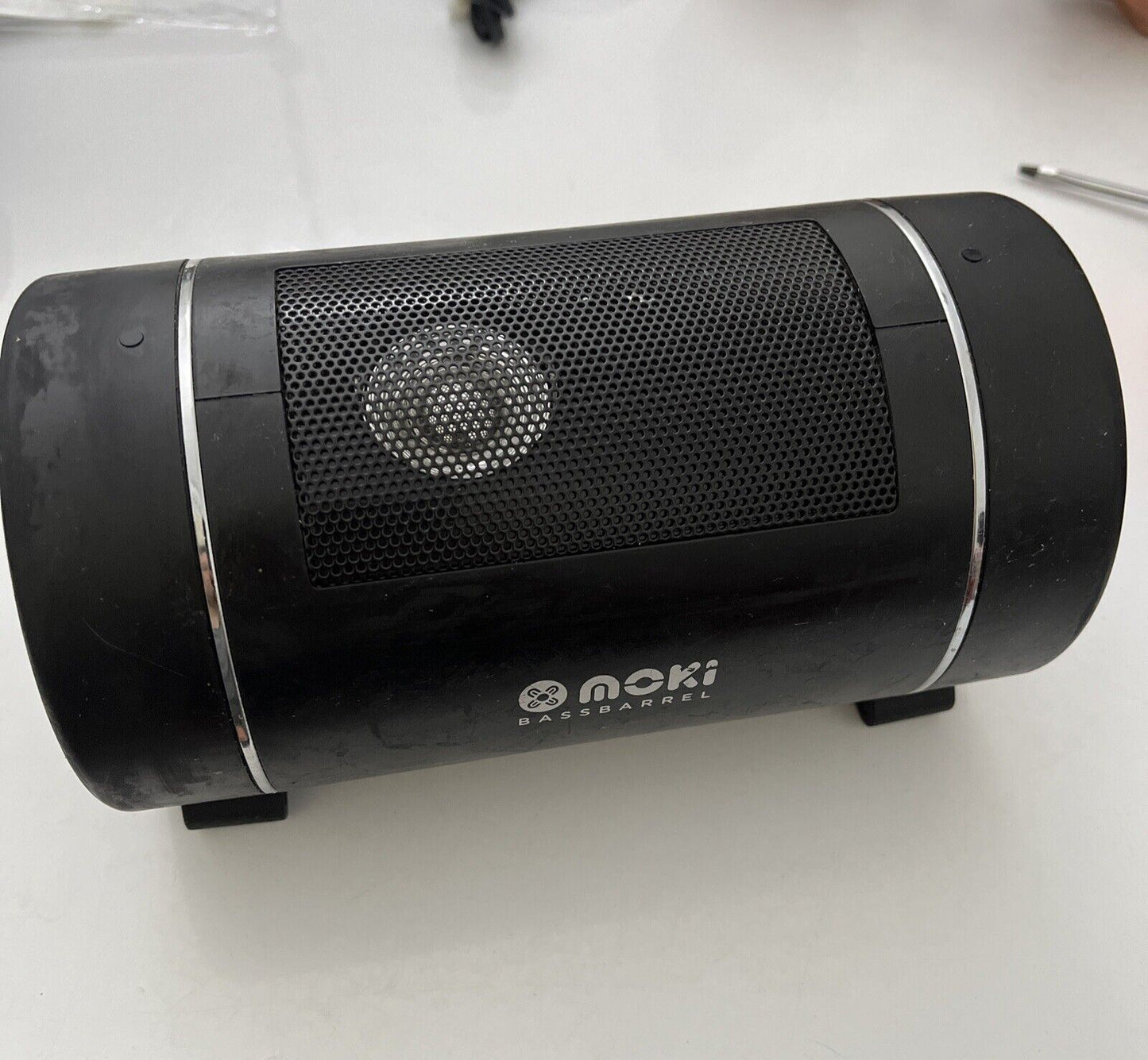 Moki Bass Barrel Portable Bluetooth Speaker Wireless Audio USB 3.5mm Input Black