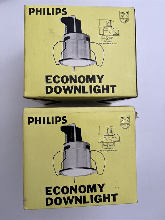 2x Philips Economy Downlight - Does not include bulb
